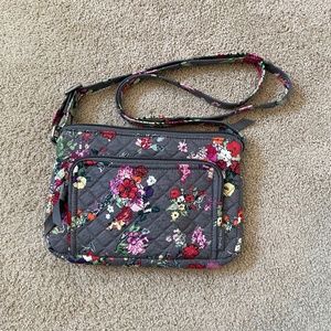Vera Bradley Little Hipster in Hope Blooms Grey
